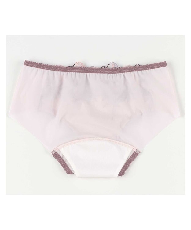 AMPHI サニタリーショーツ 【BRAGENIC ブラジェニック 脇高細見えタイプ】羽付きナプキン対応  BMI353とペア 吸汗速乾(後ろ身頃) 生理用ショーツ PMI053 アンフィ／ワコール ピンク系