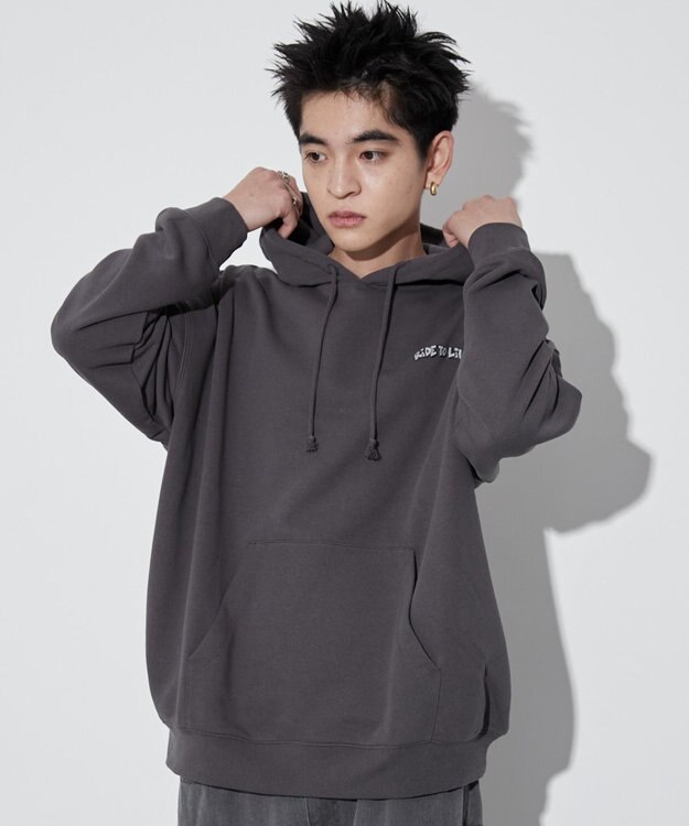 WEGO 【ユニセックス着用ITEM】別注NEW　JACKグラフィックプルパーカー スミクロ