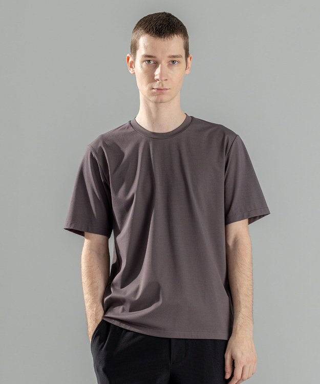 JOSEPH HOMME 新素材【新色追加】ハイゲージベアスムース　クルーネックＴシャツ グレー系