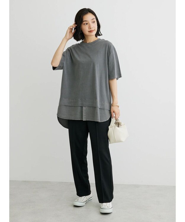 Green Parks ピグメントドッキングチュニック Gray