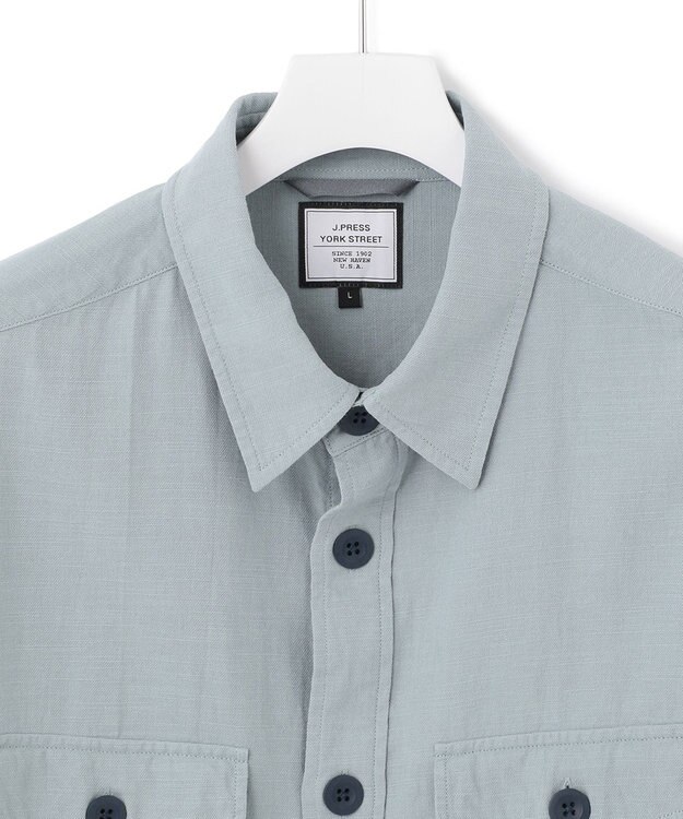 J.PRESS YORK STREET 【UNISEX】リネンCPOジャケット ダルブルー系