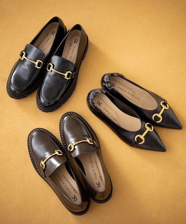 23区 23区×FABIO RUSCONIコラボレーション ビット パンプス ブラック系