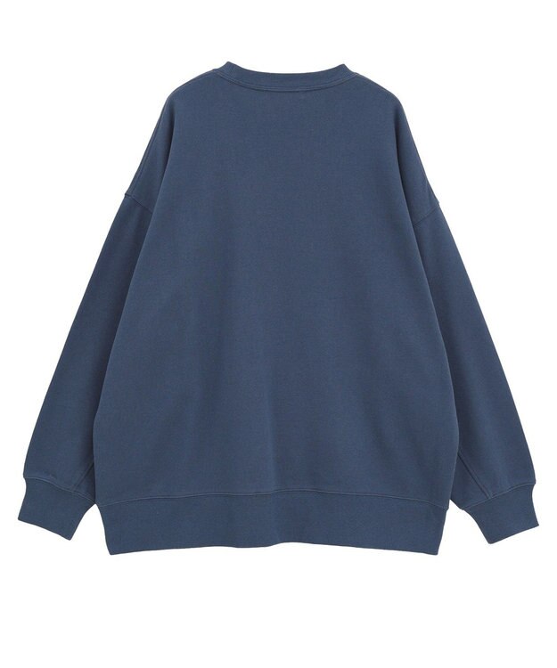 AMERICAN HOLIC ボックスロゴプリント裏毛プルオーバー Navy