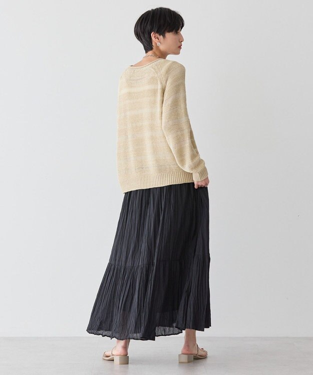 AMERICAN HOLIC 透かし編みニットプルオーバー Beige