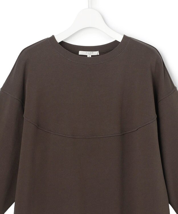 23区 L 【SLOW/一部店舗限定】ハイゲージテリー デザイン ワンピース ダークブラウン系