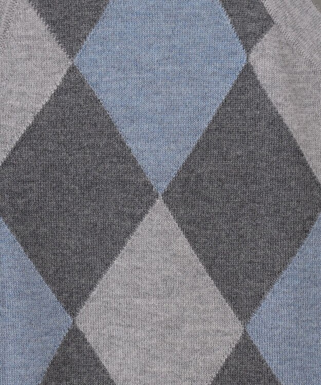 GOTAIRIKU 【家庭洗濯可能】イタリア糸 ハイゲージ ベスト ライトグレー系4