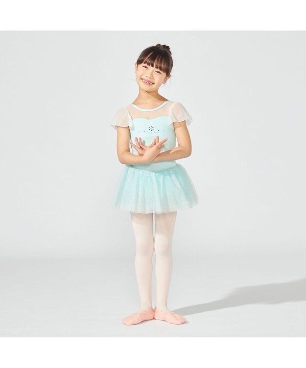 Chacott スカート付レオタード アイスグリーン