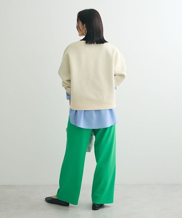 Green Parks ロゴラメニットプルオーバー Off White