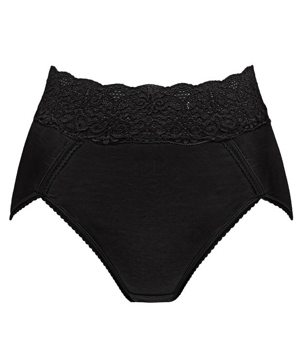 BRADELIS New York 【BRADELIS New York / 育尻・伸びる・綿混・深め】モモパンツ・ハイレグショーツ#303 シリーズ140万枚突破 補正ショーツ ブラック2