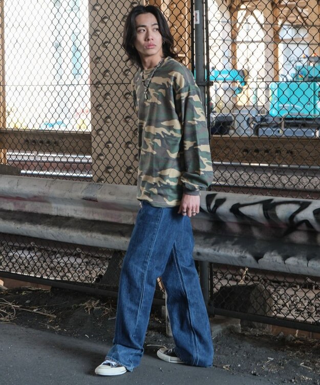 WEGO ワッフルパターンT（LS） 柄1