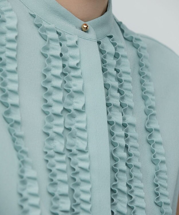 BEIGE， PALAIS / フリルブラウス Mint