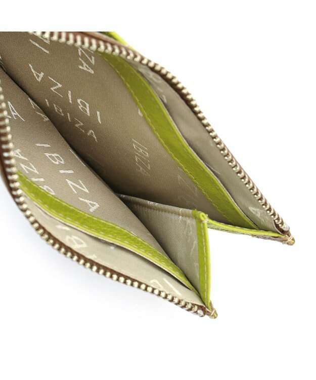 IBIZA フルータス　やぎ革　マルチケース（キウイ） 黄緑