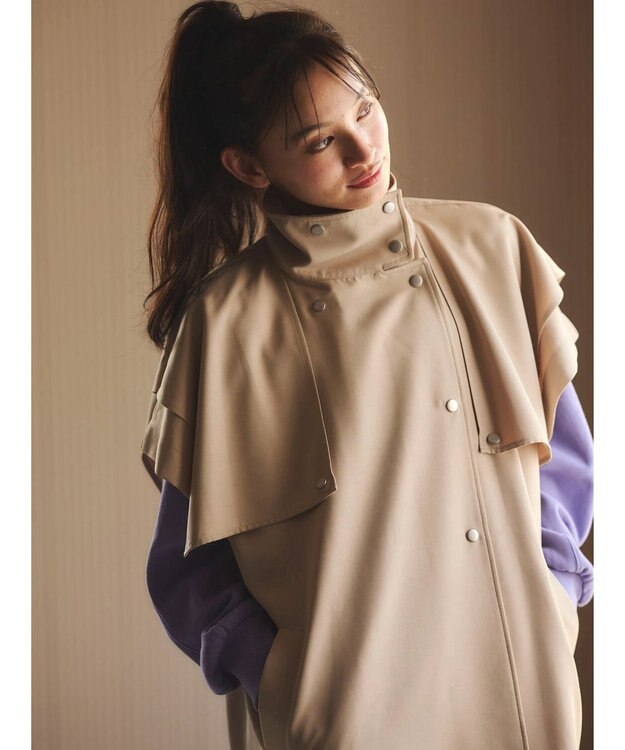 Green Parks ・ＥＬＥＮＣＡＲＥ　ＤＵＥ　トレンチロングベスト Beige