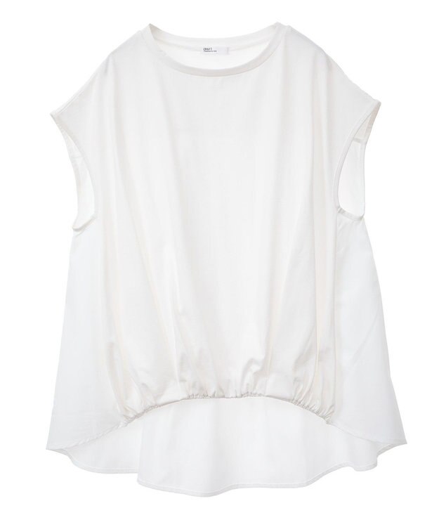 CRAFT STANDARD BOUTIQUE バックフレアバルーンカットソー White