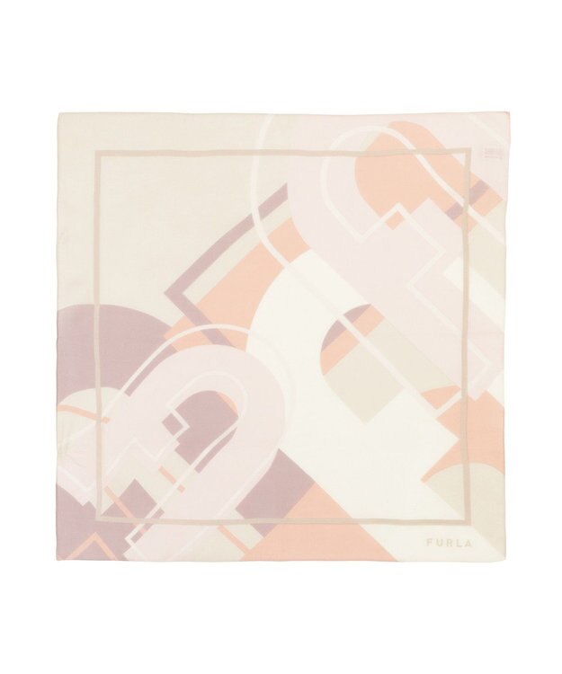 MOONBAT フルラ (FURLA) コットンプチスカーフ 50cm×50cm ペールピンク