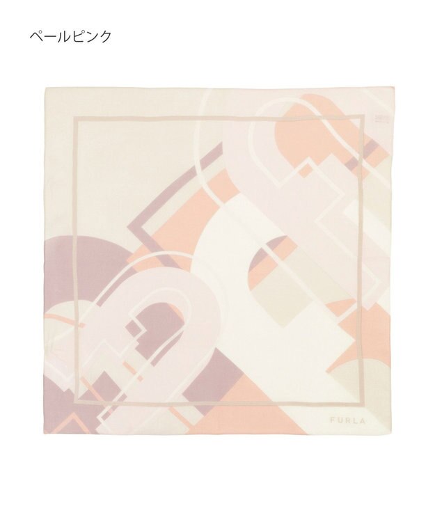 MOONBAT フルラ (FURLA) コットンプチスカーフ 50cm×50cm ペールピンク