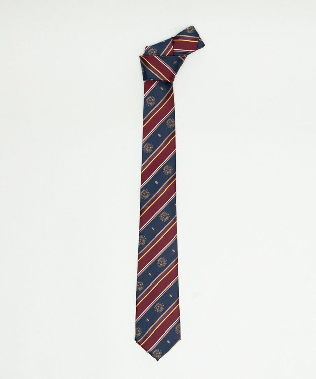 WEGO エンブレムストライプネクタイ 柄1