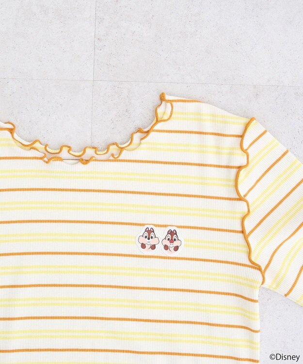 earth music&ecology チップ＆デール／ボーダーメロープルオーバー Orange