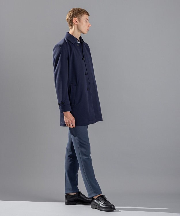 JOSEPH HOMME エアジャガードジャージー　ステンカラーコート ネイビー系