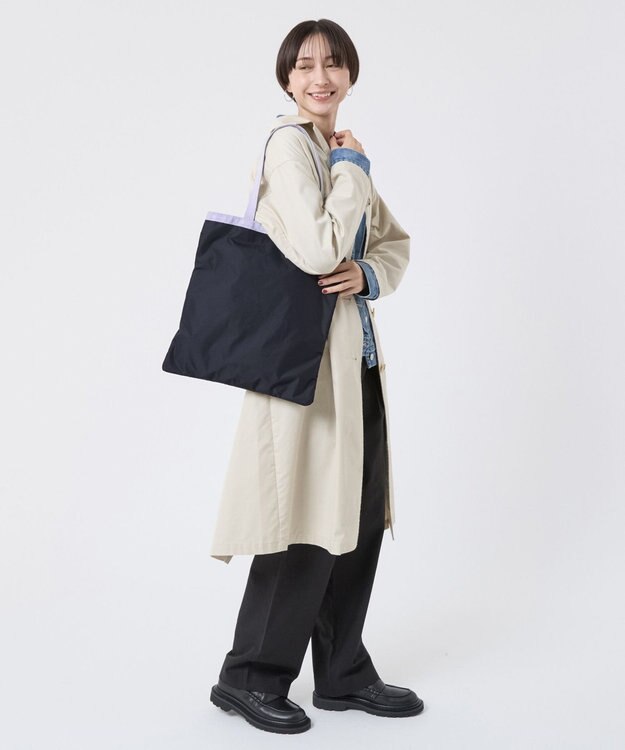 LeSportsac LARGE EMERALD TOTE/ディープシー/ソフトラベンダー ディープシー/ソフトラベンダー