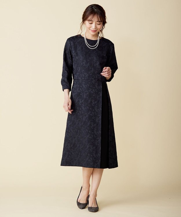 J.PRESS LADIES 【2way】ロングパール ネックレス シルバー系