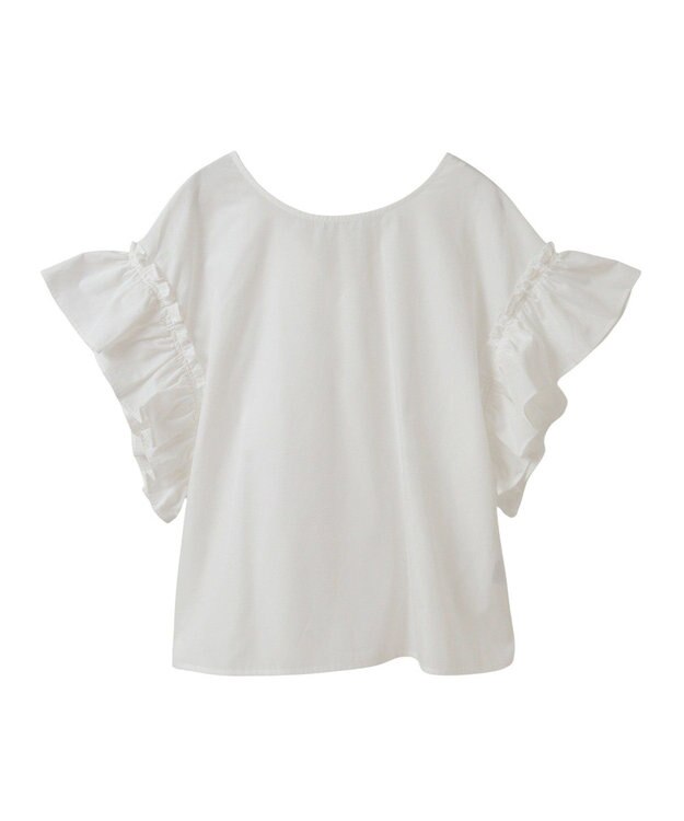 Green Parks ・ＥＬＥＮＣＡＲＥ　ＤＵＥ　バックリボンブラウス Off White