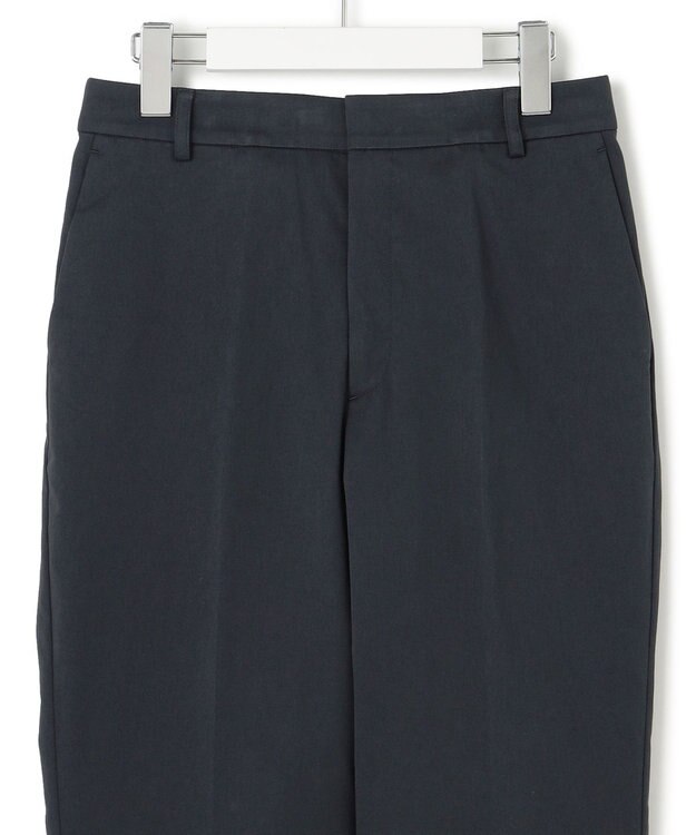 23区 【洗える】コットンサテンストレッチ テーパードパンツ ネイビー系