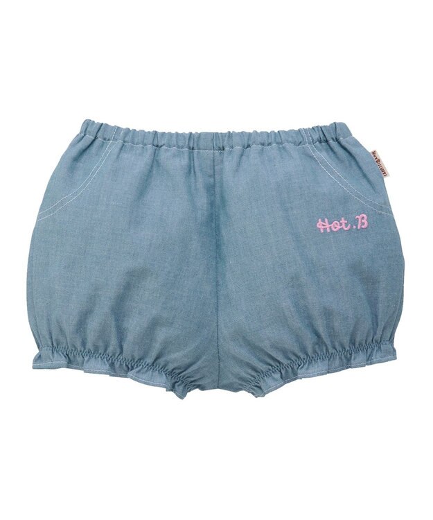 MIKI HOUSE HOT BISCUITS 【70-90cm】ダンガリー素材 ブルマ ピンク