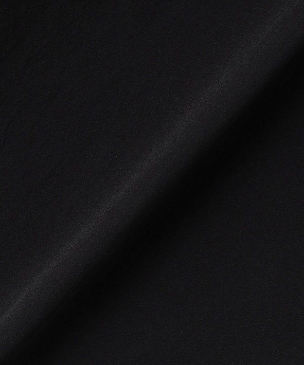 UNFILO 【セットアップ着用可/ウエストゴム】FINE MOVE ギャザーワイドパンツ ブラック