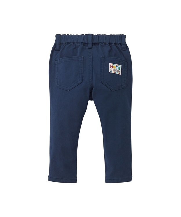 MIKI HOUSE HOT BISCUITS 【80-130cm】 ストレッチ素材 10分丈パンツ 紺