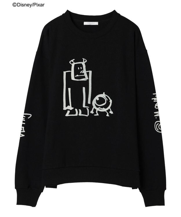 Green Parks モンスターズ・インク／裏毛プルオーバー Black