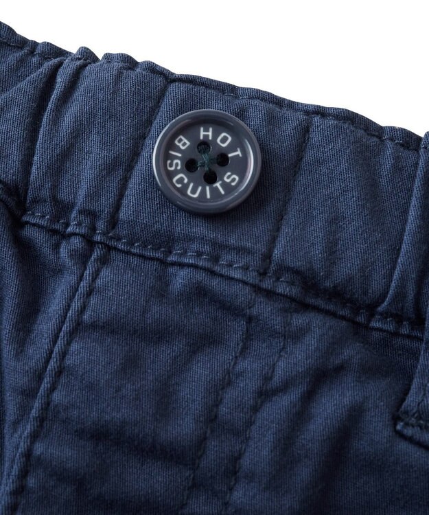 MIKI HOUSE HOT BISCUITS 【80-130cm】 ストレッチ素材 10分丈パンツ 紺