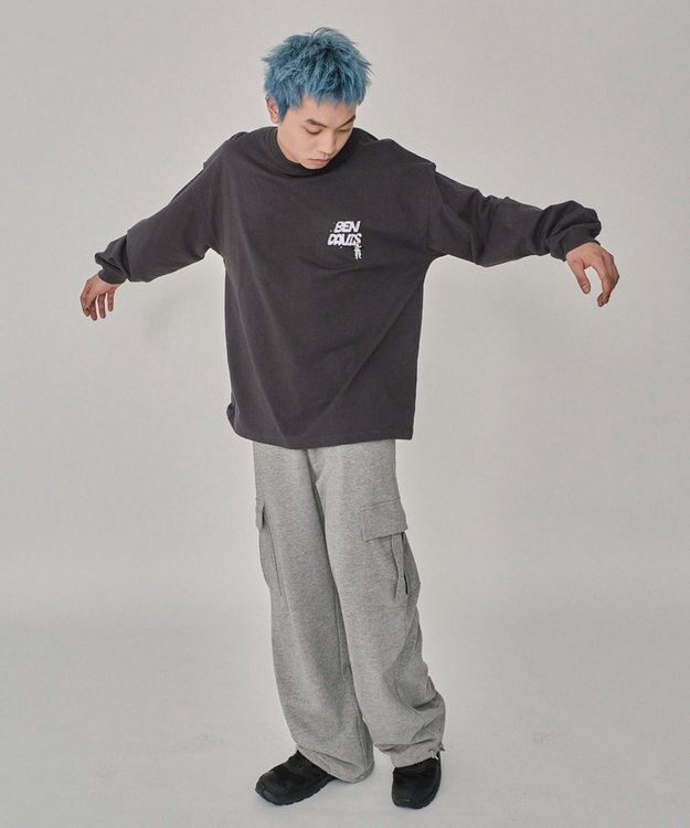 WEGO 【ユニセックス着用ITEM】別注BENDAVISグラフィックT（LS） スミクロ