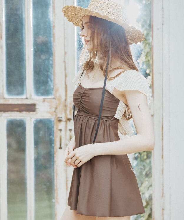 San-ai Resort（三愛水着楽園） 【SALE】Aライン水着　9M【San-ai Resort（サンアイリゾート）】 ブラウン