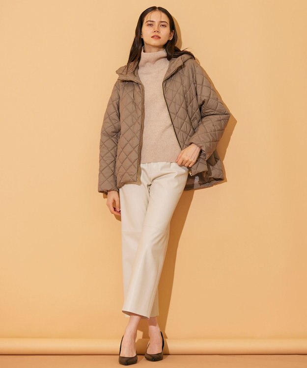 BEIGE， 【WEB限定】EIGER / キルトパーカー Mocha