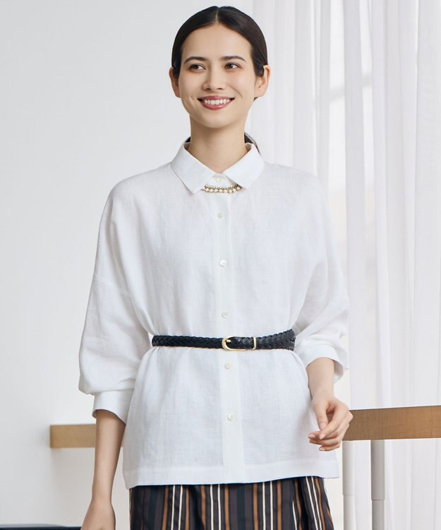 自由区 S トルコリネン シャツ オフ