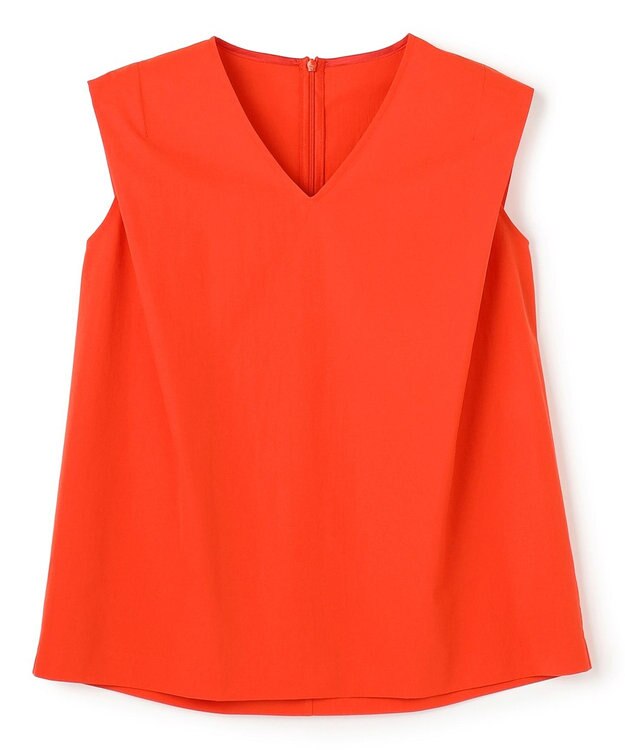 BEIGE， YANN / Vネックタックブラウス Red