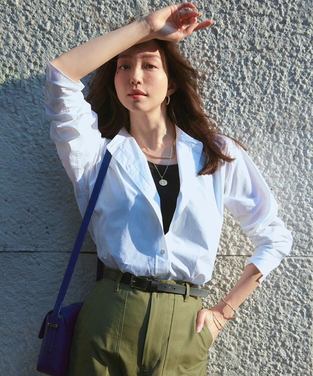 23区 L 【洗える】ニットリブ タンクトップ ブラック系