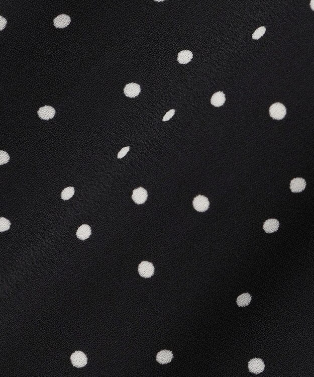 ANY SIS 【洗える】マーメイド フレアスカート ブラックドット