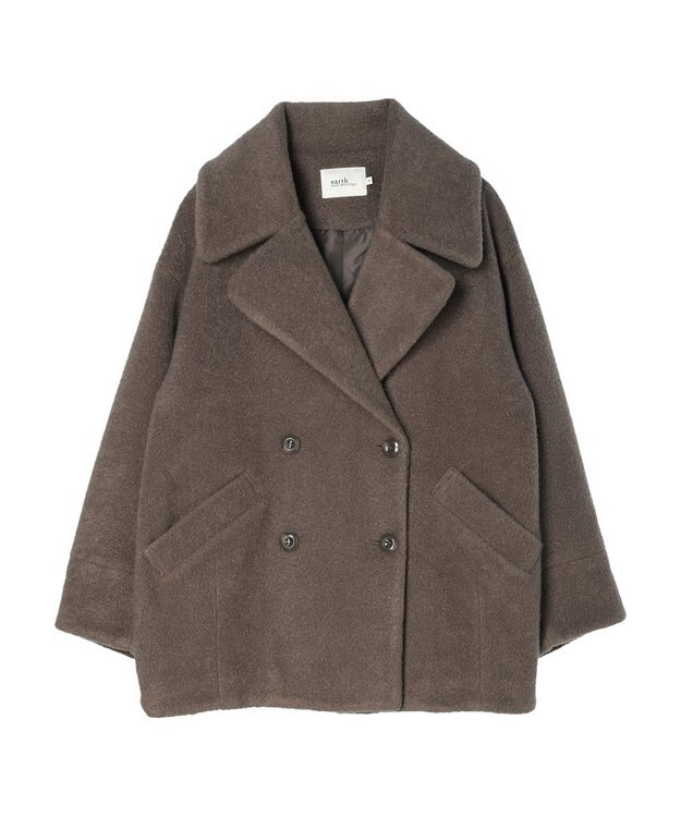 earth music&ecology ＢＩＧカラーコクーンコート Mocha