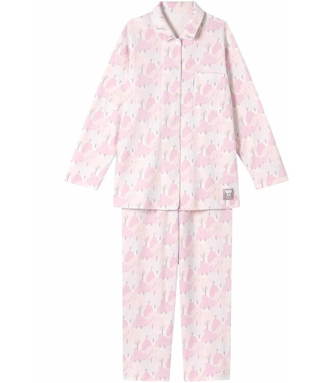 ワコール／睡眠科学 パジャマ SOU・SOU（R） 長袖 長ズボン 綿100%(本体) あったか レディース YDW644 睡眠科学／ワコール ピンク