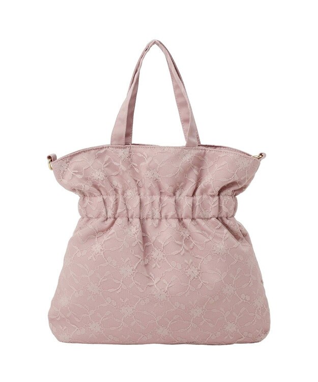 Maison de FLEUR イースターローズリボン2Wayトートバッグ Light Pink