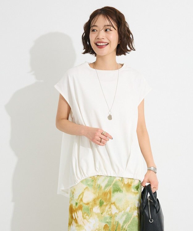 CRAFT STANDARD BOUTIQUE バックフレアバルーンカットソー White