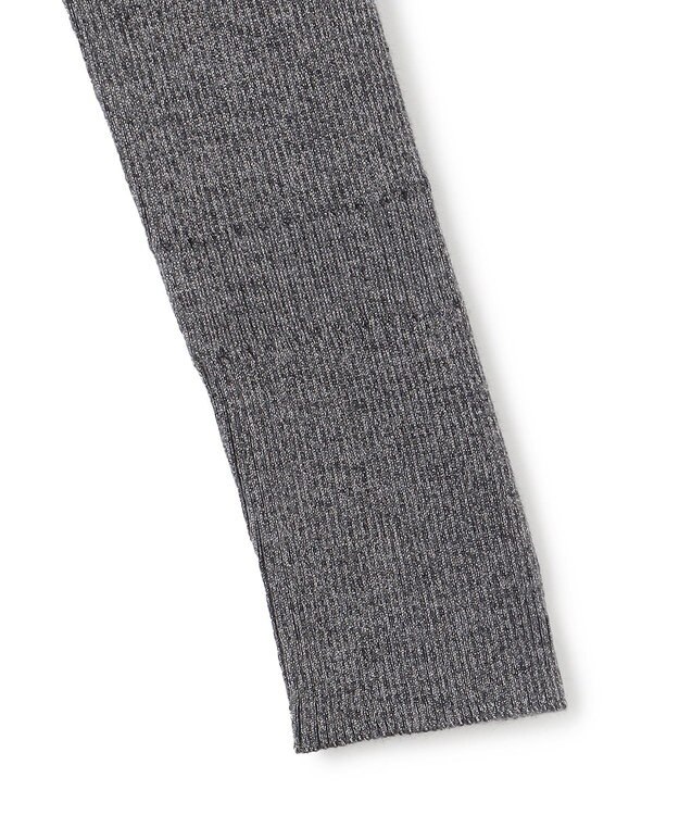 ICB 【洗える】エクストラファインメリノ Vネックプルオーバー グレーラメ系