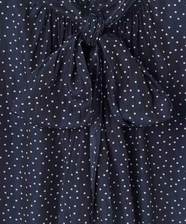 ANY 【洗濯機可】２ＷＡＹボウタイブラウス ドット