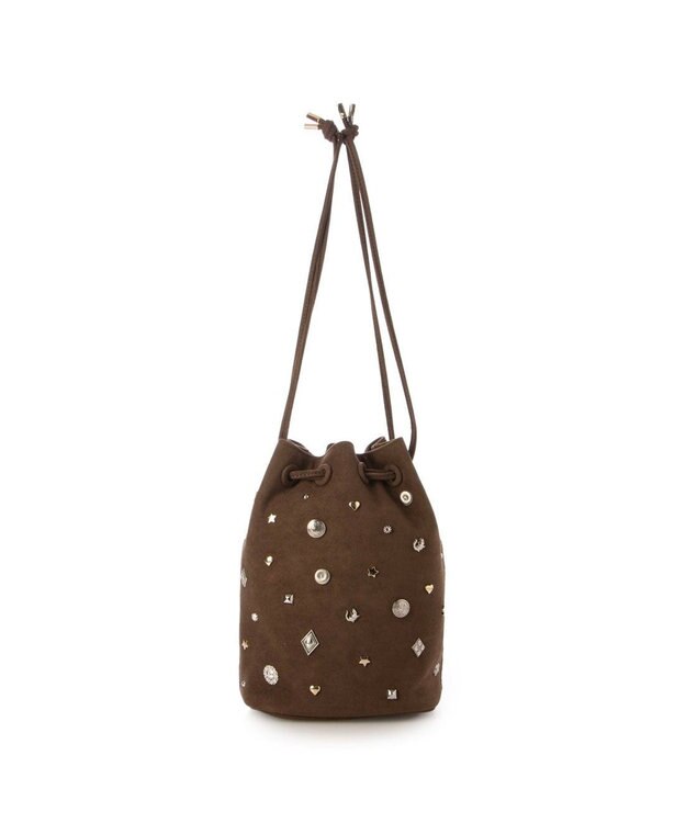 UNBILLION カカトゥ kakatoo / スエード調スタッズドロストバッグ ブラウン