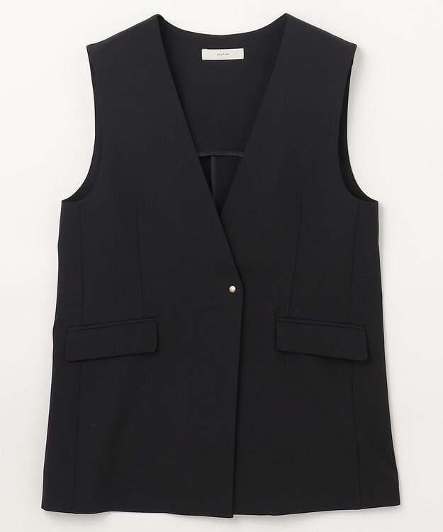 ANY 【セットアップ可能/ストレッチ】イージーケアジレ ブラック