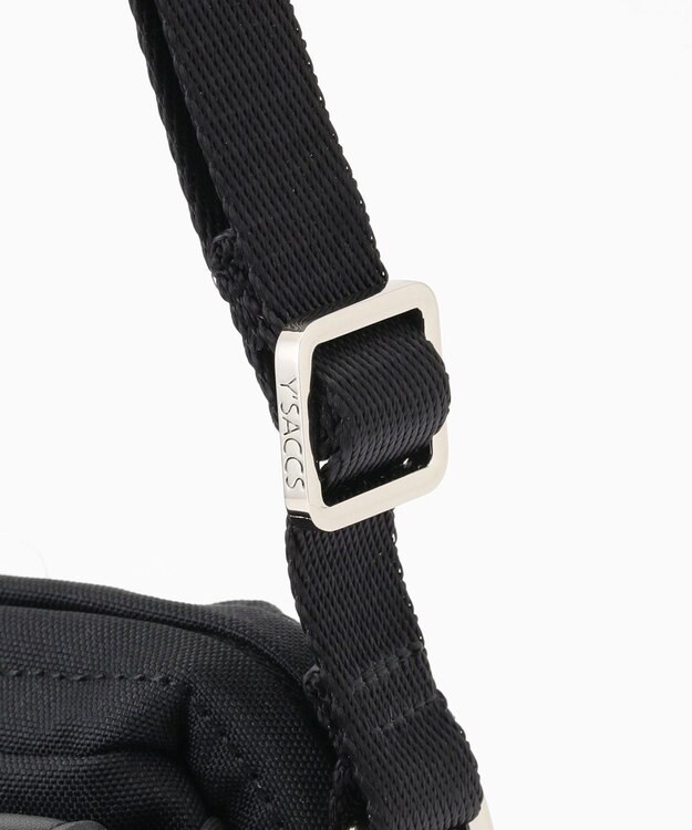 Y'SACCS ベルトスクエアミニマムショルダーバッグ ブラック