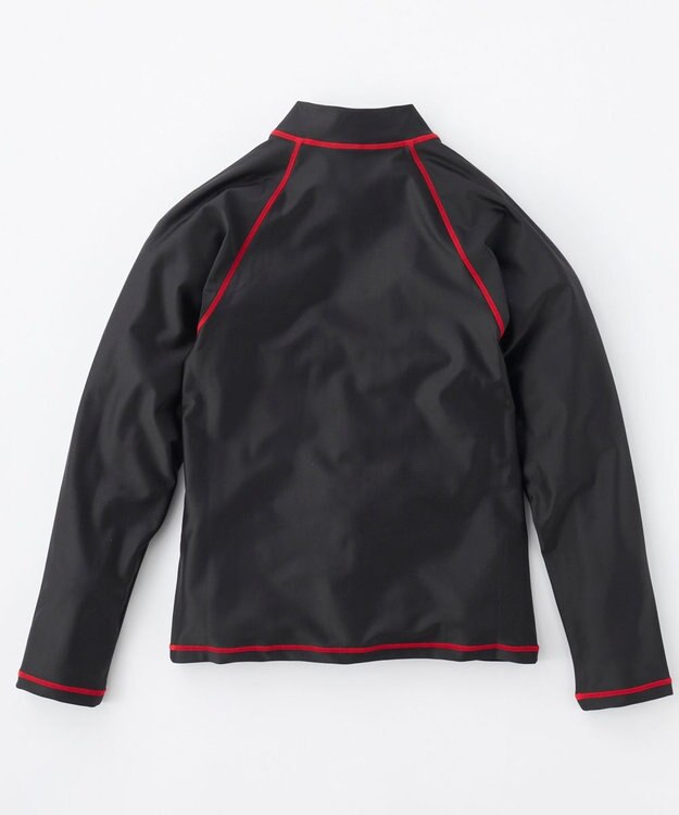 OP／FILA 【Reebok】大きいサイズ｜長袖フルZIPラッシュガード 180㎝ ブラック