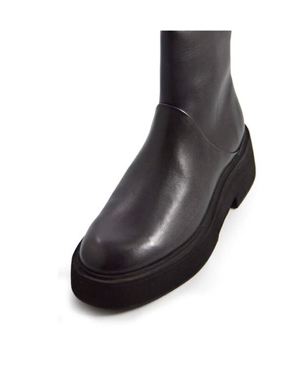 APOM プラットフォームサイドジップブーツ50 ブラック